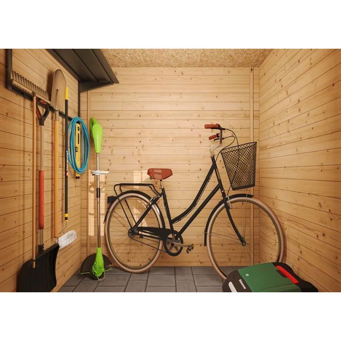 Abri de jardin en bois - Stockage extérieur l239xL142xH200cm/2.63 m2 - TIMBELA M310 C