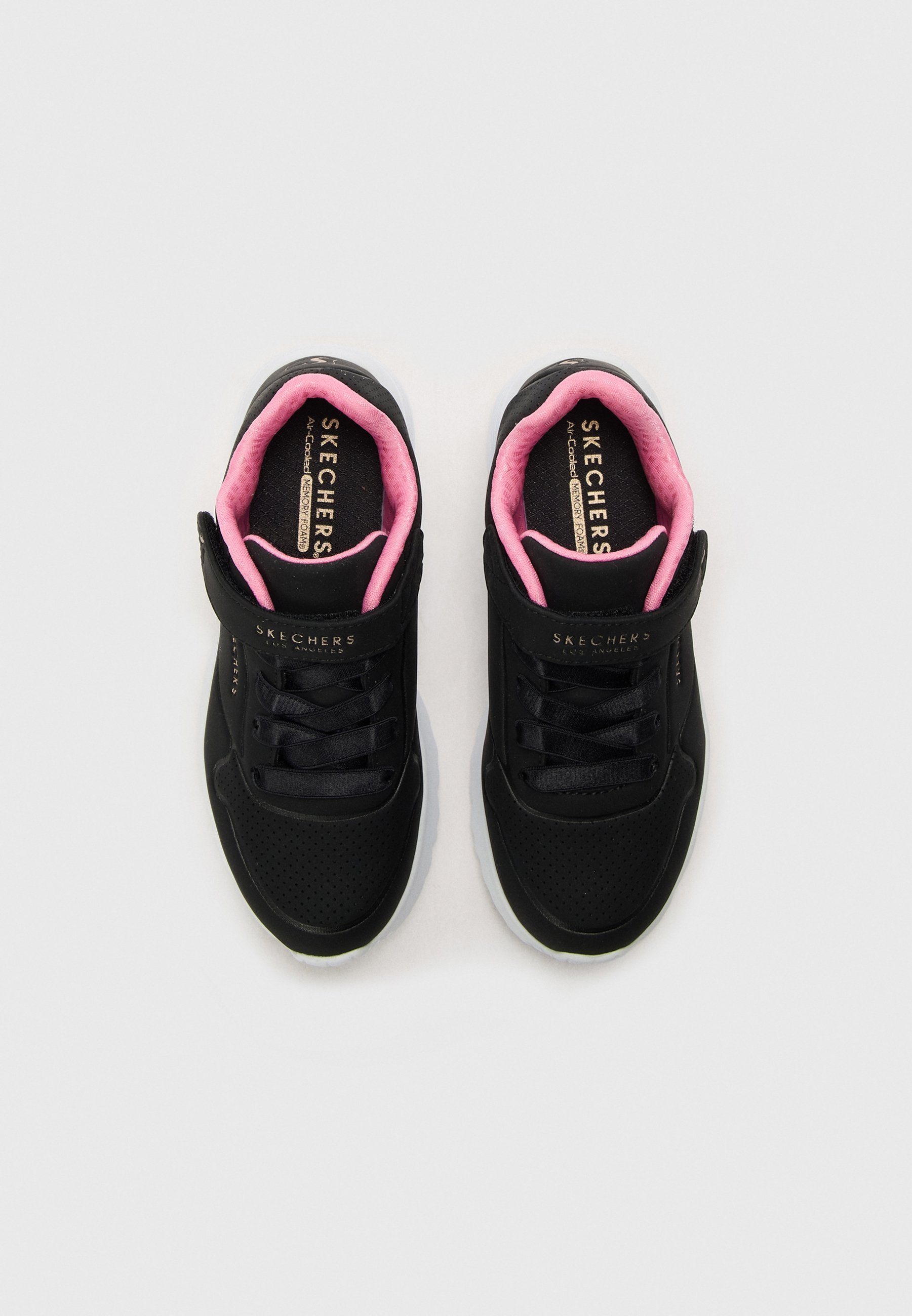 Skechers UNO LITE - Sneakers - zwart/roségoudkleurig