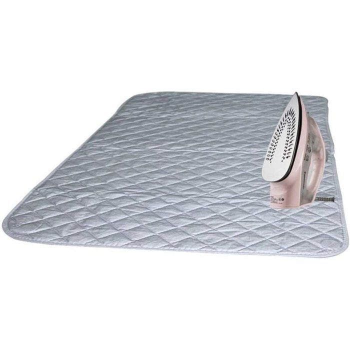 Nappe de Repassage Isolante Couverture de Repassage à la Vapeur Coton Tapis sur Table Portable pour Lave-Linge Sèche-Linge Voyag