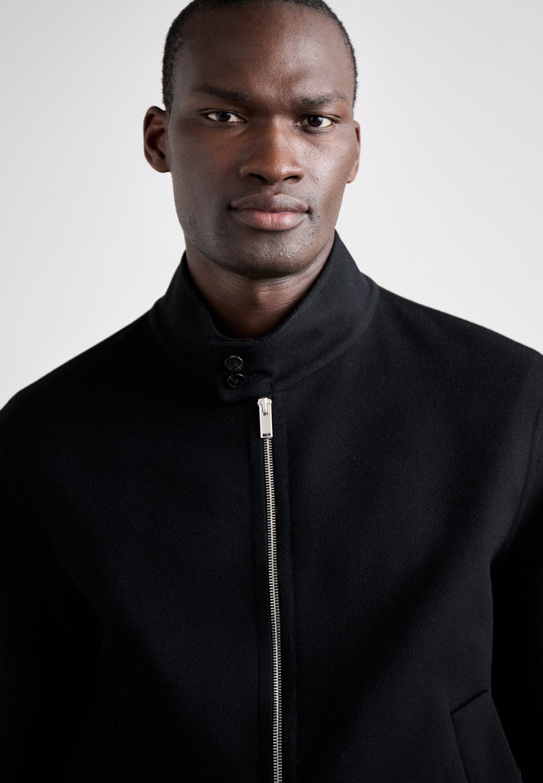 LARDINI GIUBBINO UOMO DOUBLE - Light jacket - black