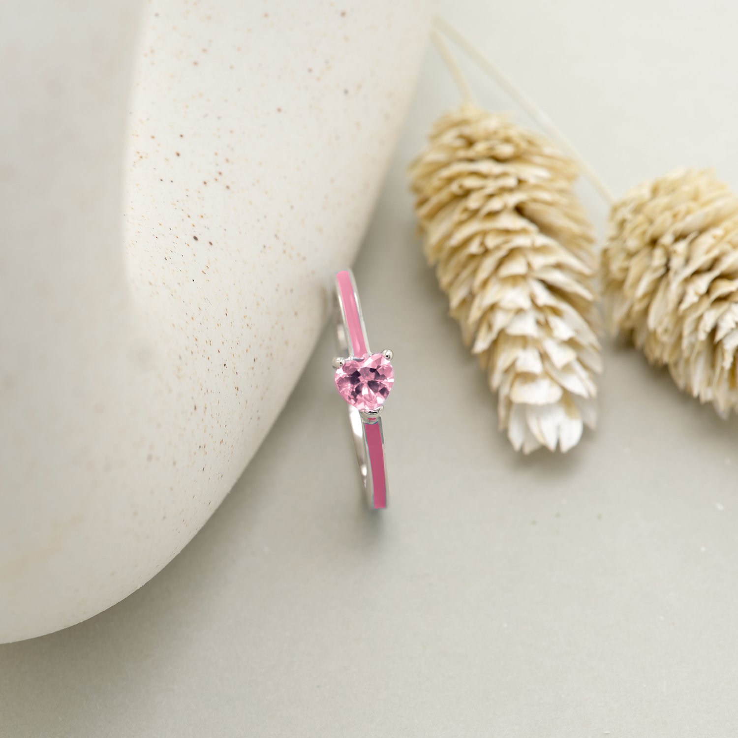 Jette Bagues rose, argent
