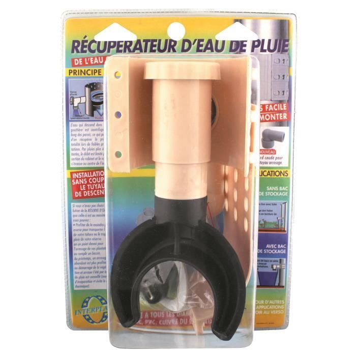 Récupérateur / Collecteur d'eau de pluie Sable + scie pour descente de 75 à 100 mm