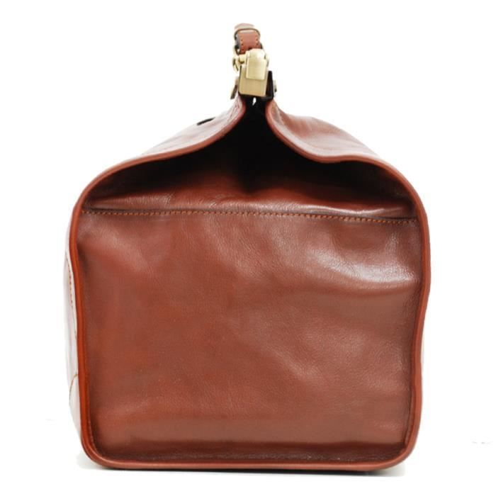 Borsa da viaggio in pelle Doctor Bag - Marrone