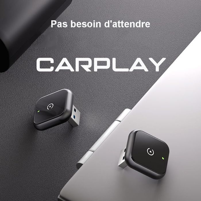 CarPlay per auto - CarPlay wireless - Mini CarPlay - Bluetooth 5.3, WiFi 6, Plug and Play - Compatibile con iPhone e Android
