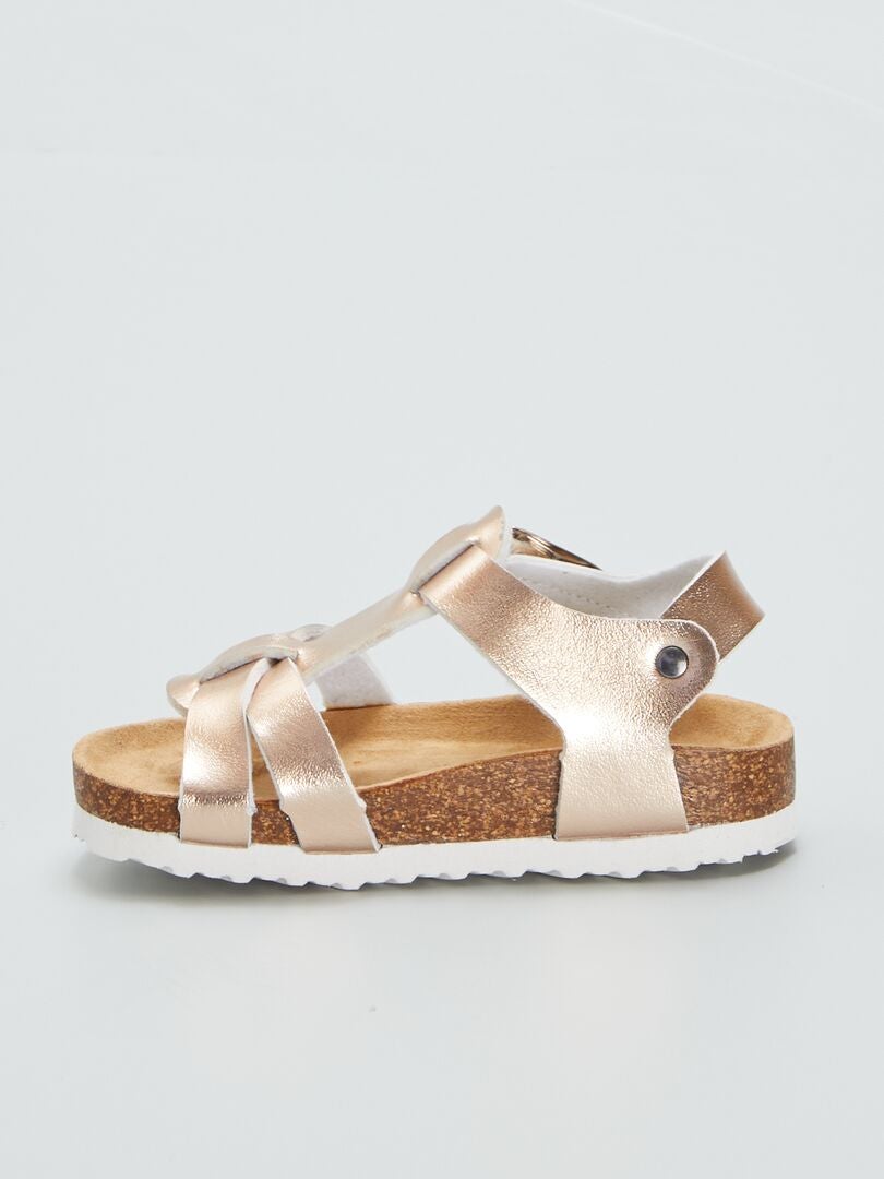 Sandalen met metallic effect - ROZE