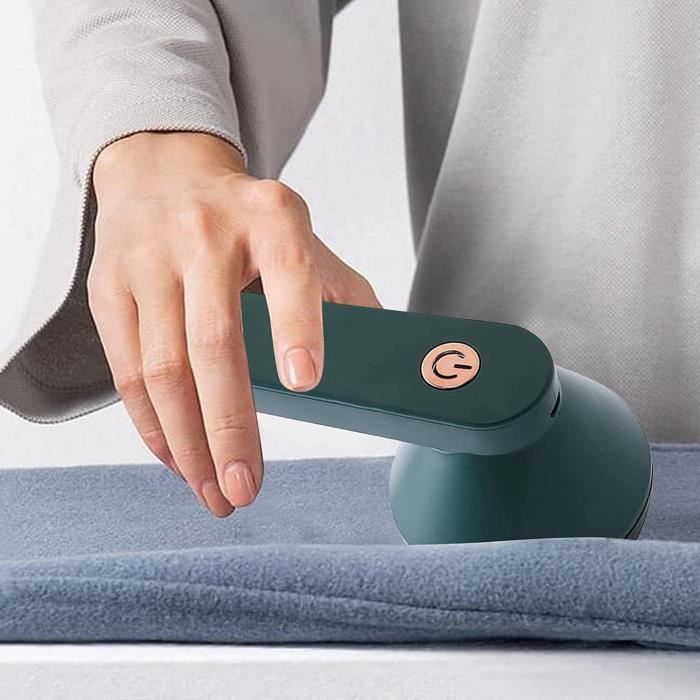 Quitapelusas recargable ZGEER – Recortador de pelusas para ropa y hogar, color verde