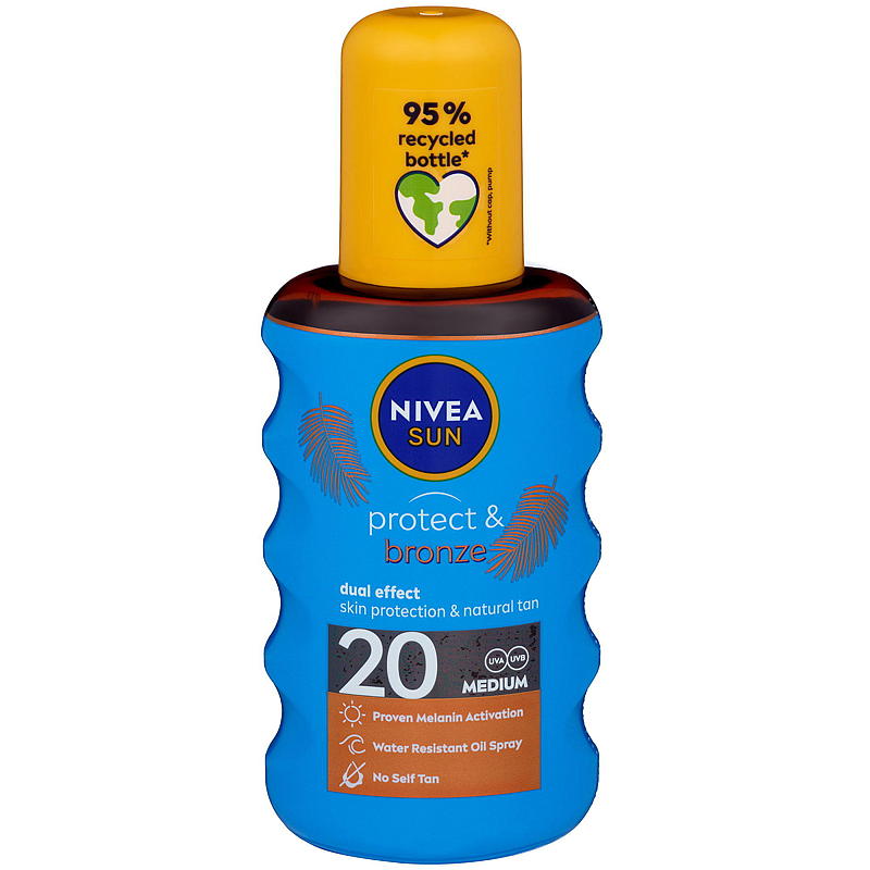 Nivea Nivea Sun SPF20 200 ml spray bronzer olie