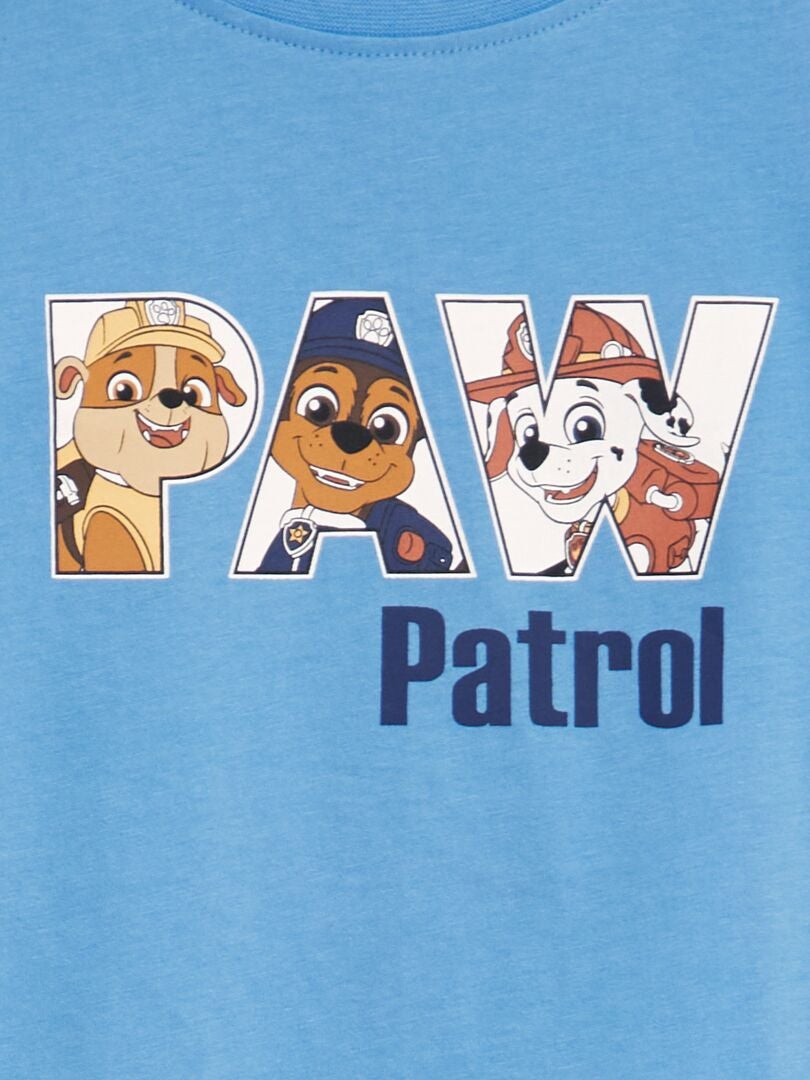 Camiseta de algodão 'Patrulha Canina' - AZUL