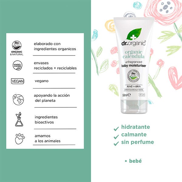 Dětský hydratační krém s organickým měsíčkem | 50 ml