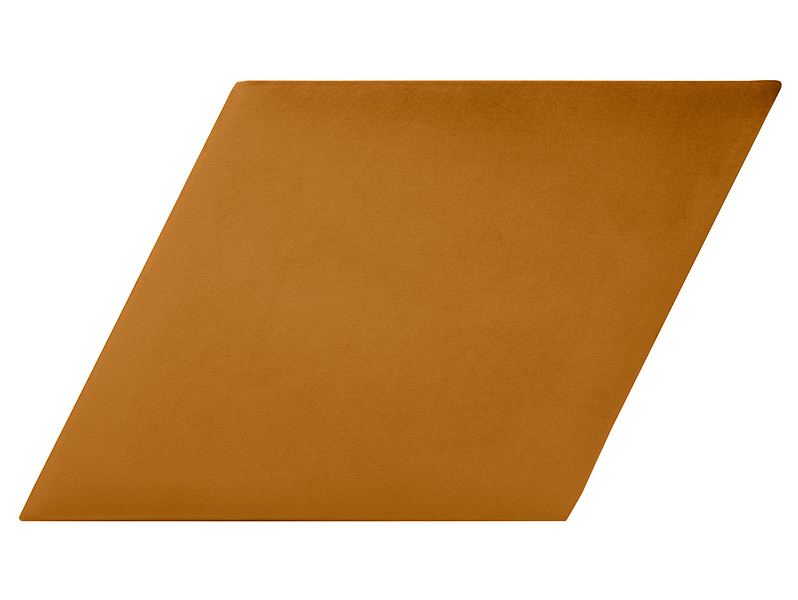 Panel tapicerowany równoległobok L 30x30 cm żółty