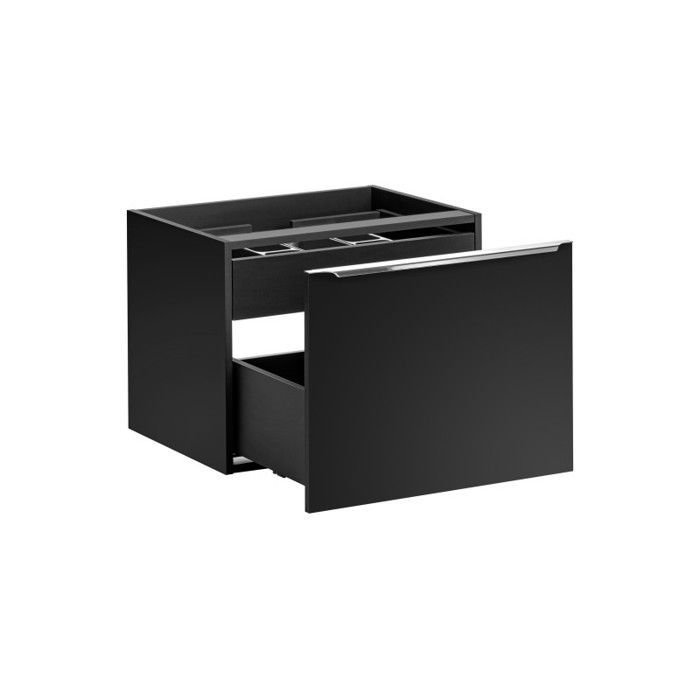 Badkamerset - GENERIC - Rosario Zwart - Dubbele wastafels - 120 cm - Wandmontage