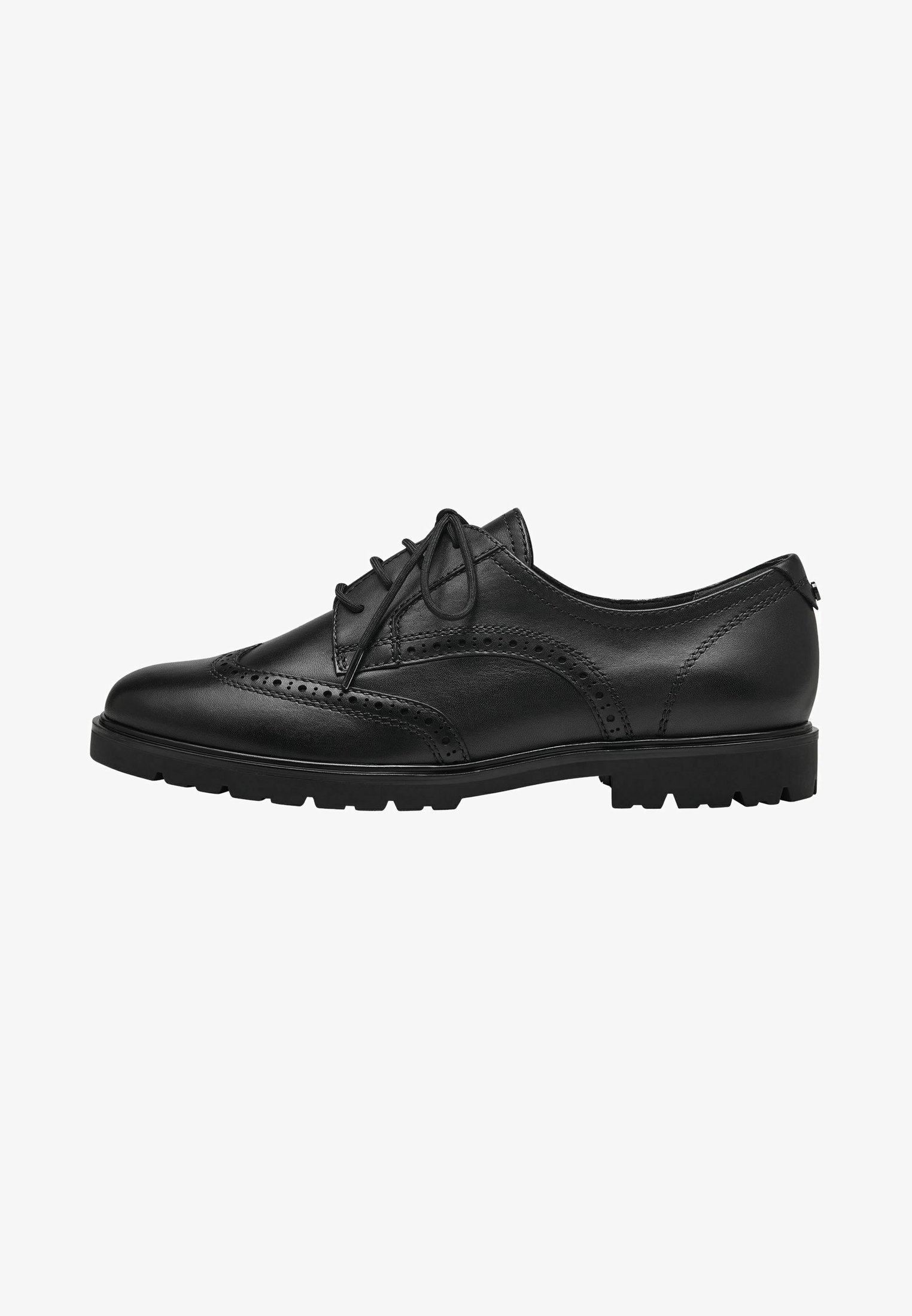 Chaussures à lacets Tamaris - cuir noir