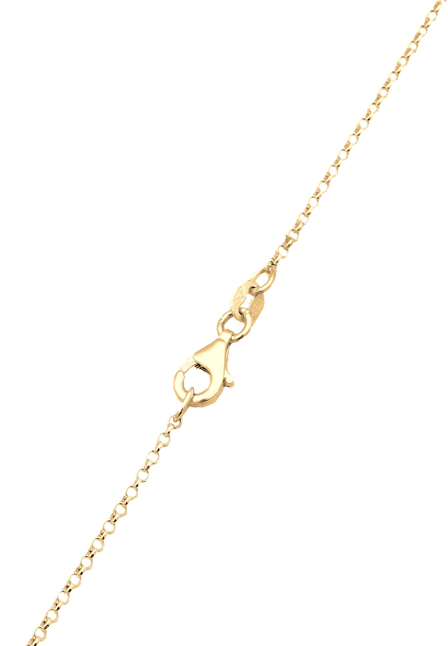 Elli Elli Collier en Y avec Perles Femmes Perles de Culture d'Eau Douce Blanc Argent Sterling 925 Plaqué Or Eté / Plage Or 45 cm