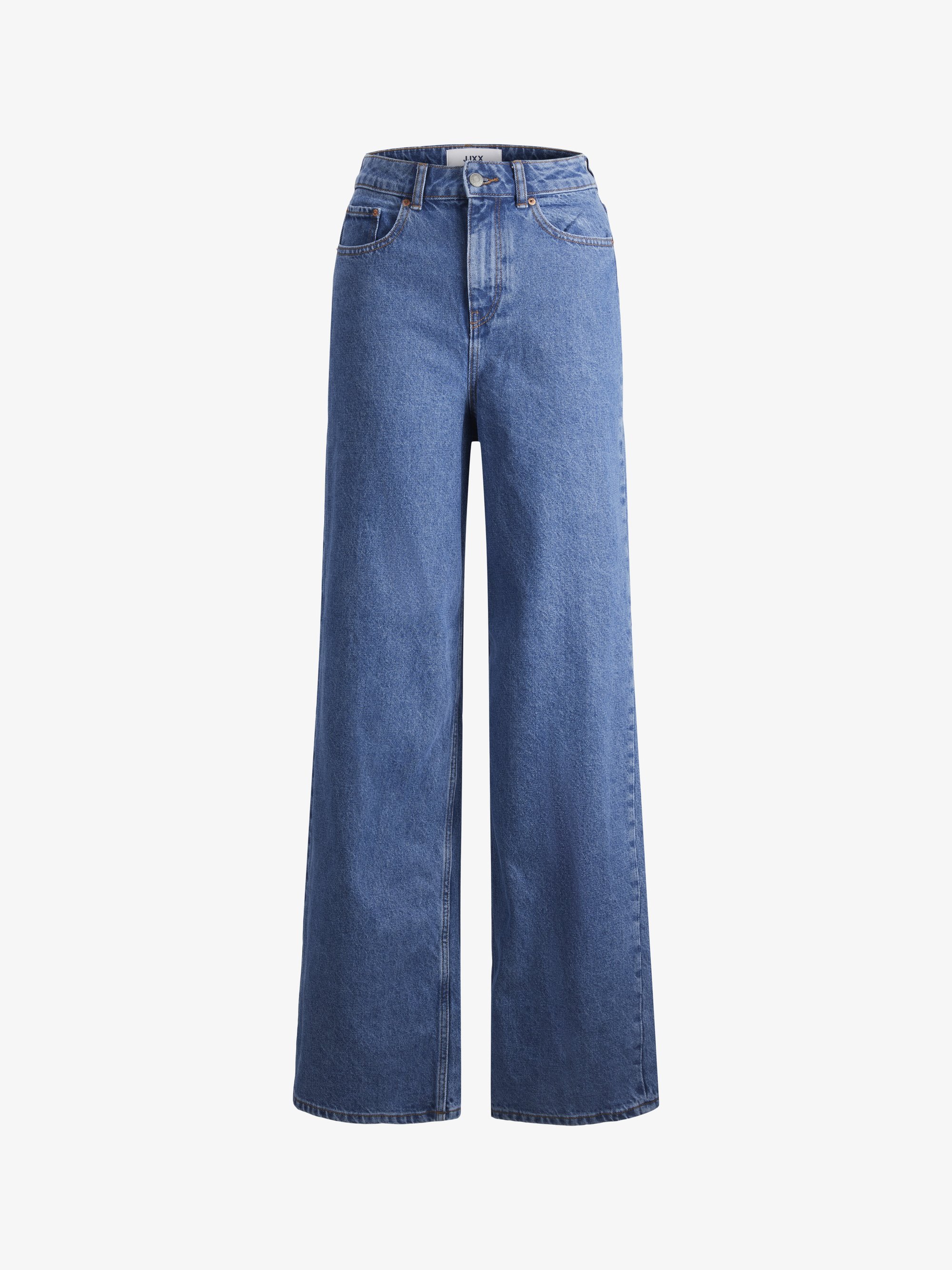 JJXX JXTOKYO WIDE FIT - Szerokie nogawki - średni niebieski denim