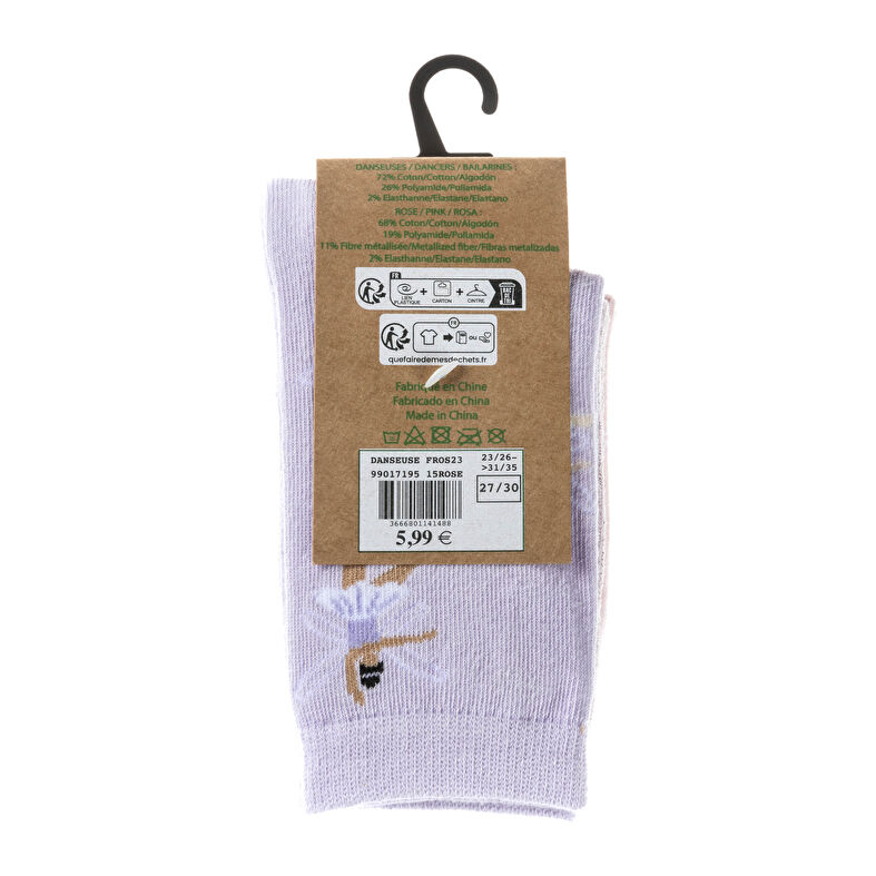 Chaussettes et collants Chaussettes Rose