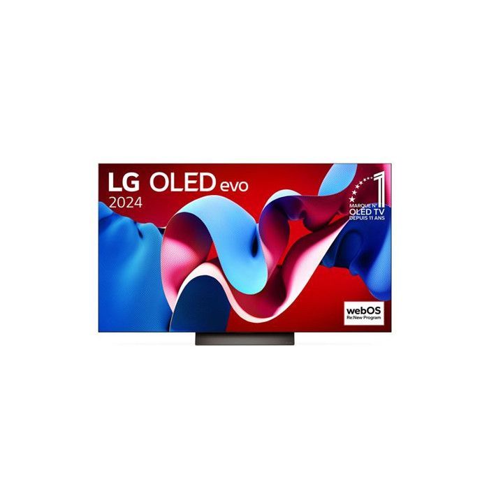 Televisor OLED Evo LG OLED55C46 de 139 cm, 4K UHD, 2024, marrón y negro.