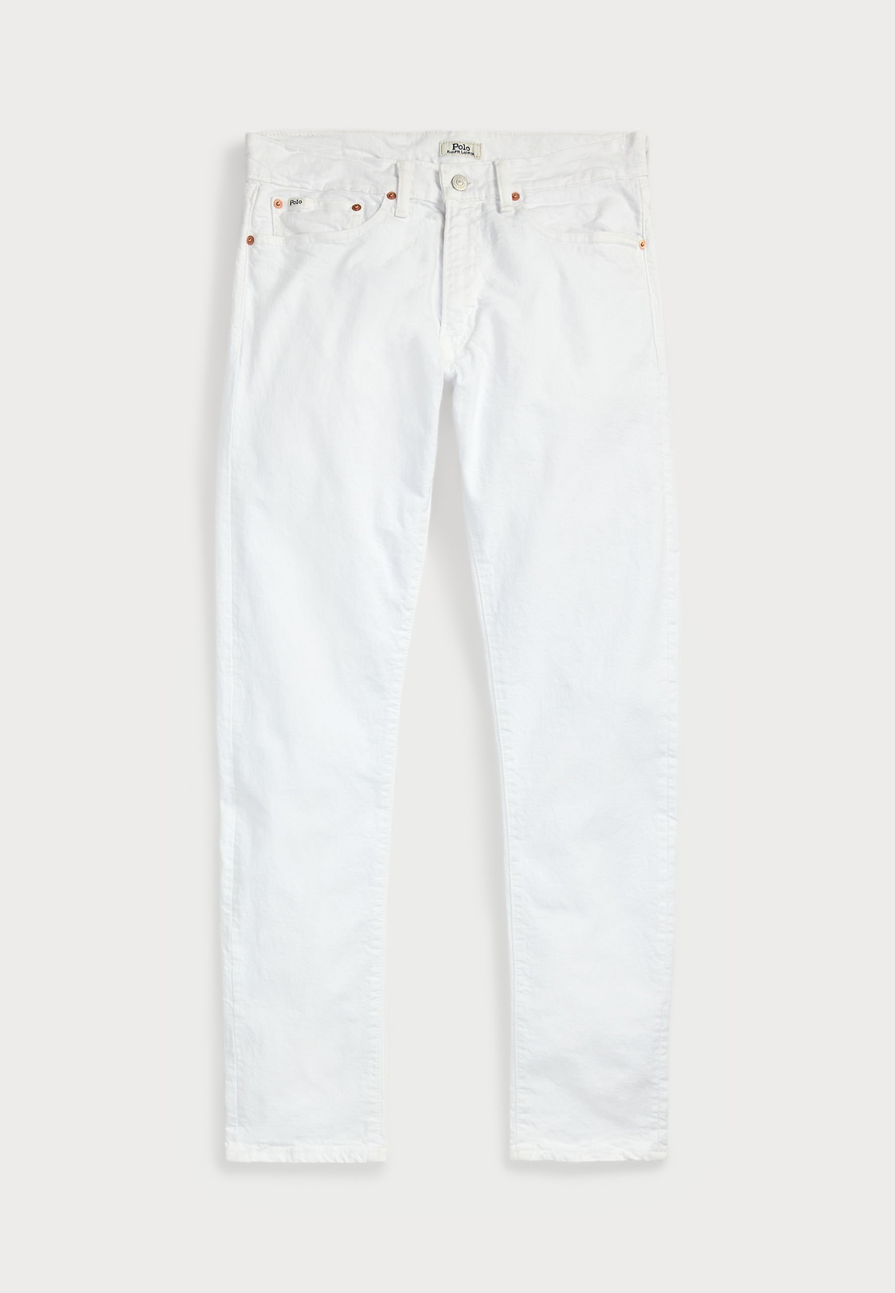 Polo Ralph Lauren SULLIVAN SLIM POLO PONY STRETCH JEAN - Slim fit farmer - fehér