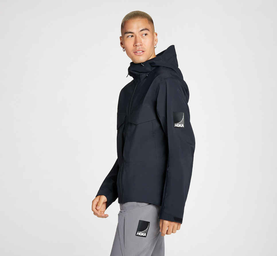 HOKA Transport regenjas zwart