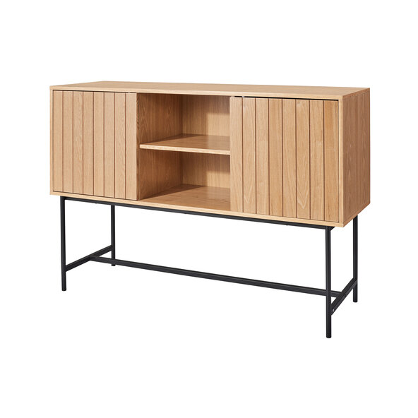 Laag dressoir in retrostijl