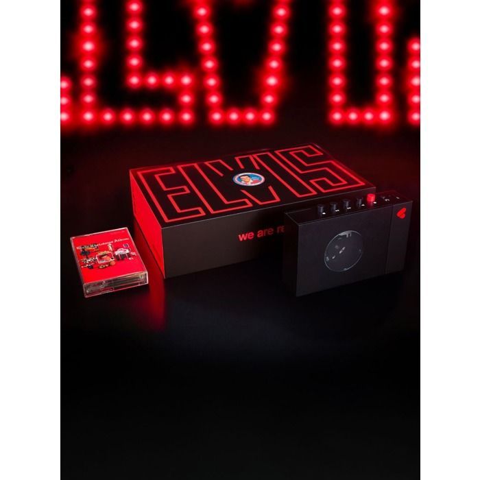 We Are Rewind CD Player, Portable Cassette Player with Bluetooth, Elvis + Christmas Elvis Limited Edition Cassette