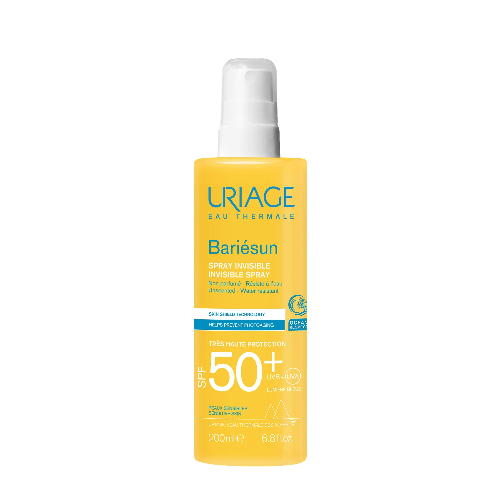BARIESUN Spray Invisibile SPF50+ Senza Profumo - Spray solare corpo alta prot.