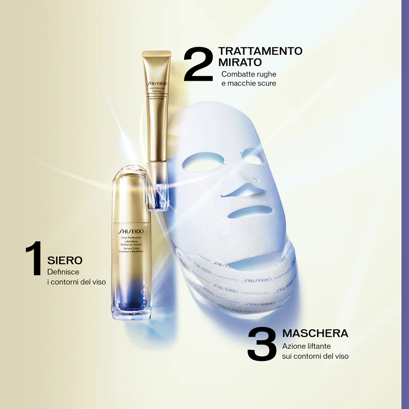 Máscara facial firmadora de luxo Shiseido Vital Perfection Liftdefine Radiance