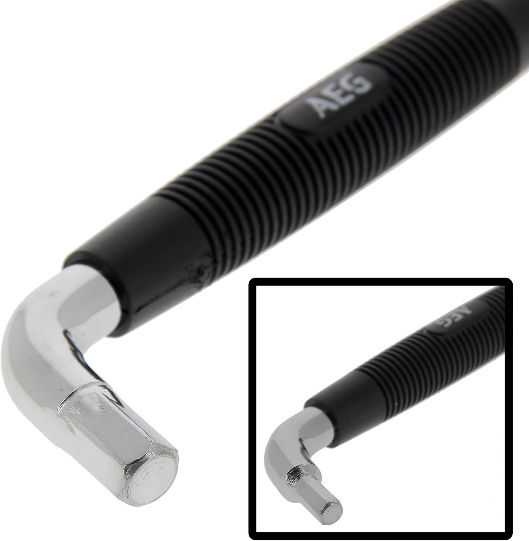 Llave hexagonal para tapón de drenaje - AEG - doble hexágono 8-12 mm - mango ergonómico antideslizante