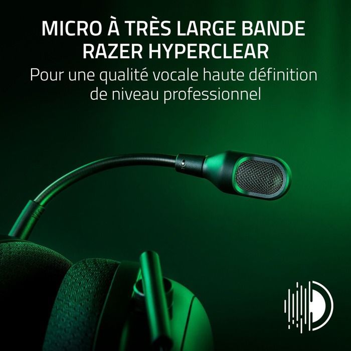 Razer BlackShark V2 Pro PC Headset - Wireless - Black