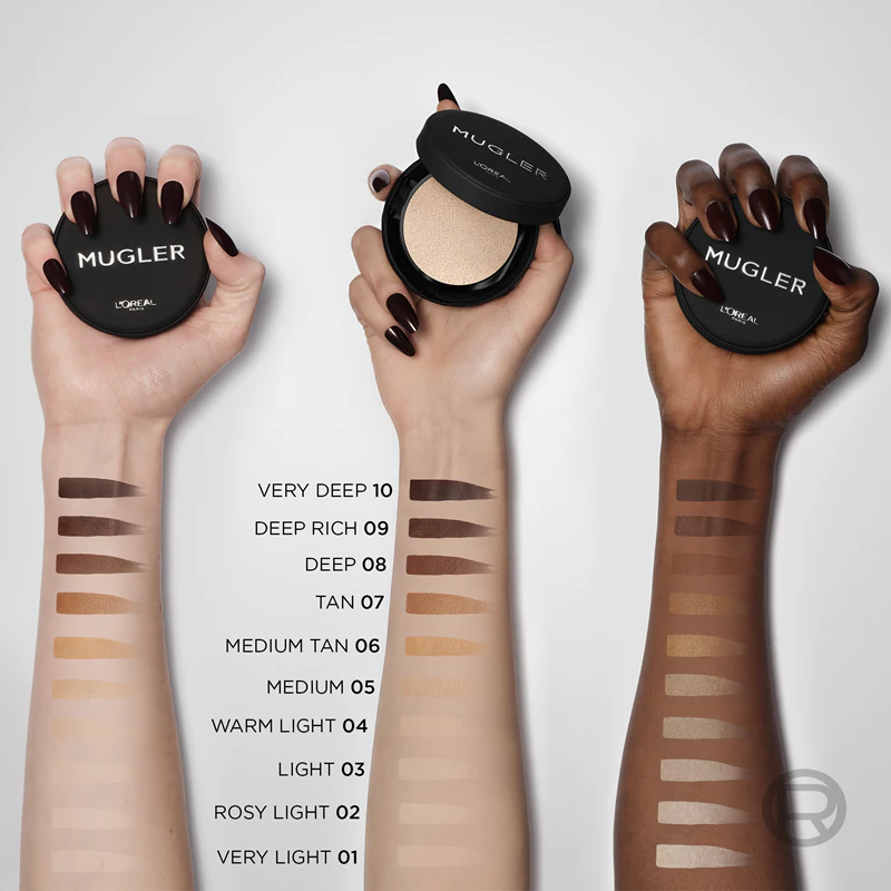 Tekutý make-up L'Oréal Paris x Mugler v tvare vankúšika pre dokonalé krytie