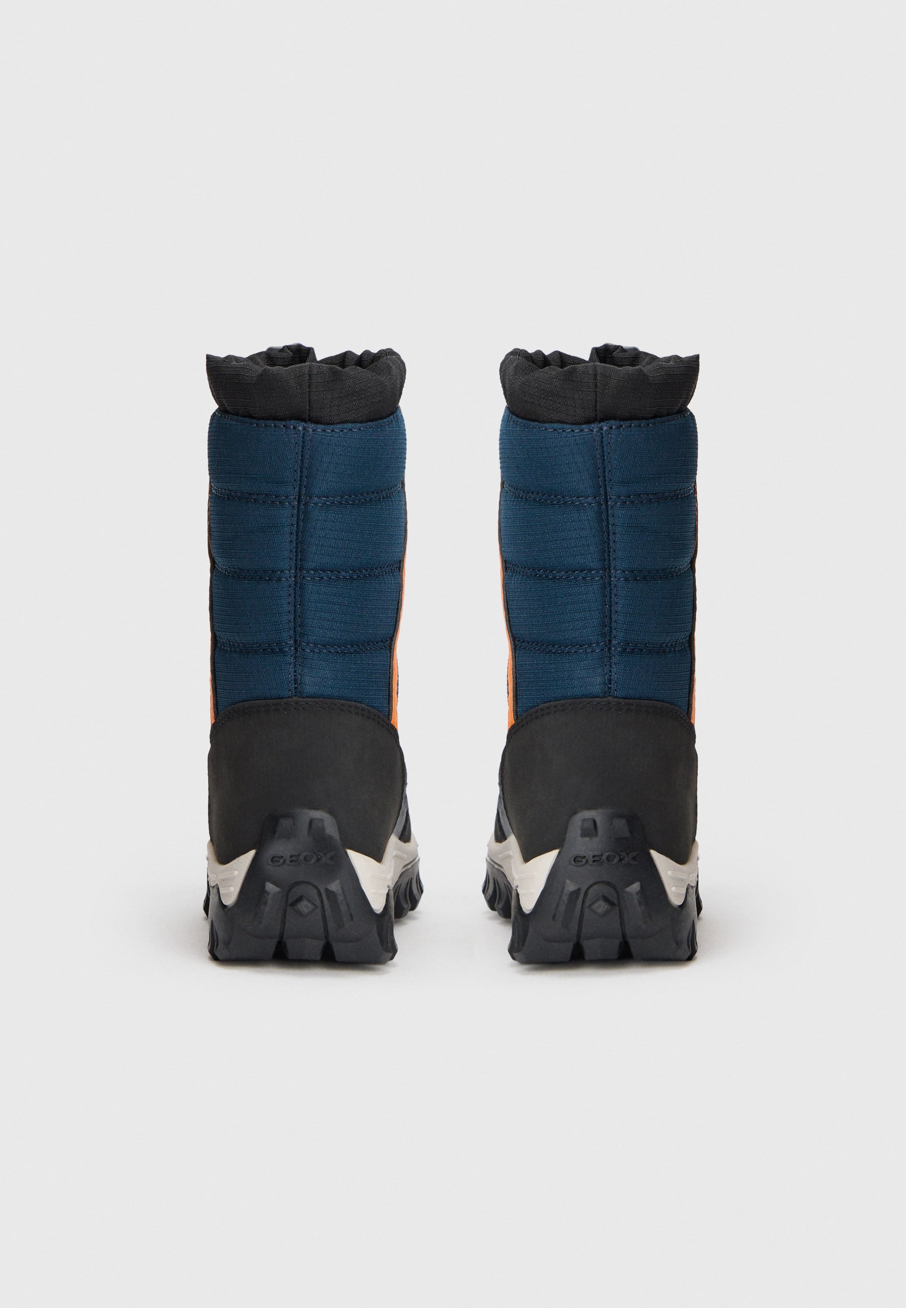 Geox HIMALAYA BOY - Stivali invernali - blu navy/arancione