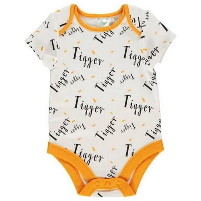 Pijama - DISNEY - Tigger - 4 piezas - 100% algodón - Bebé niño - Lavable a máquina