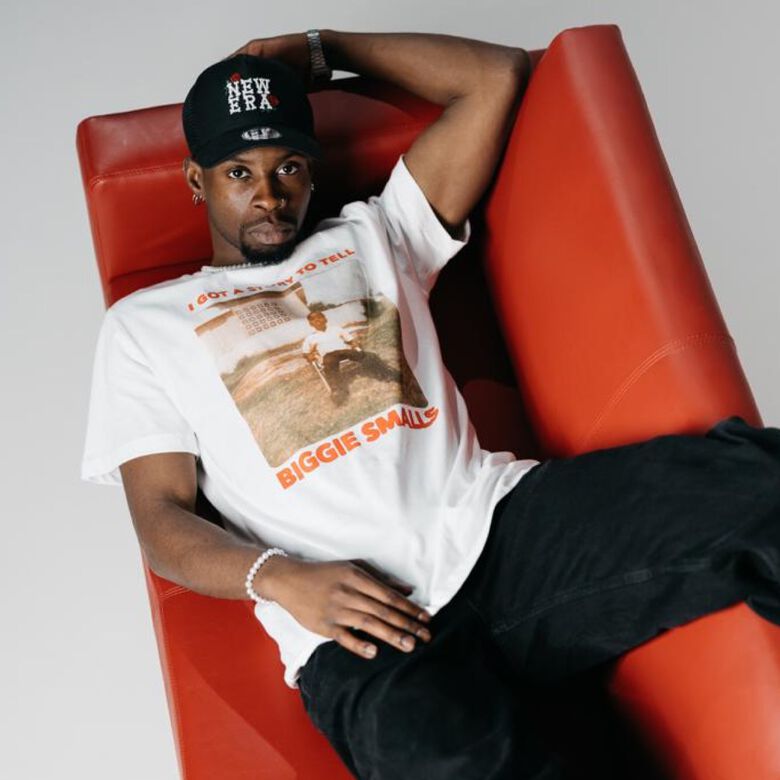 Camiseta con foto antigua de Biggie