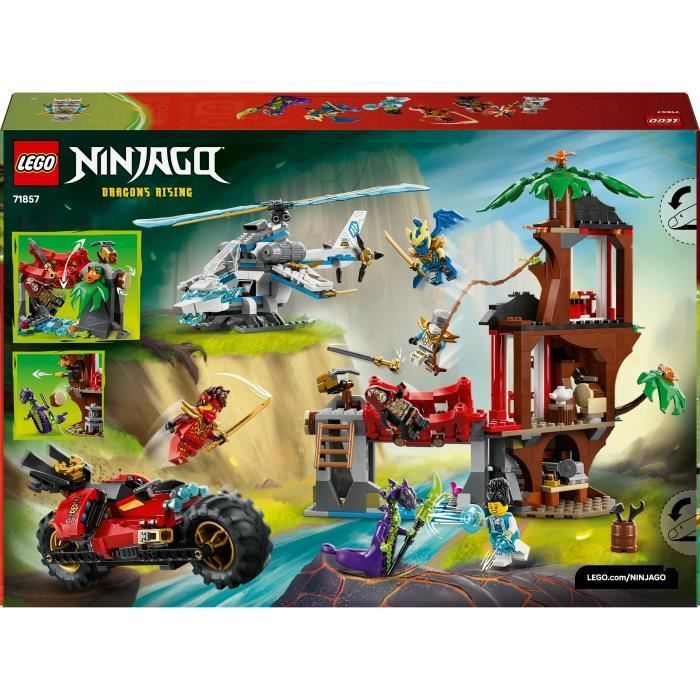 LEGO NINJAGO 71857 Casa sull'albero e veicoli ninja - Set di costruzioni per bambini dai 7 anni in su