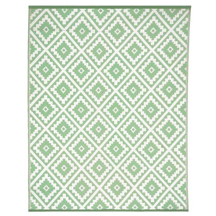 IDMARKET Tapis extérieur BAHAMAS vert sauge 180 x 280 CM