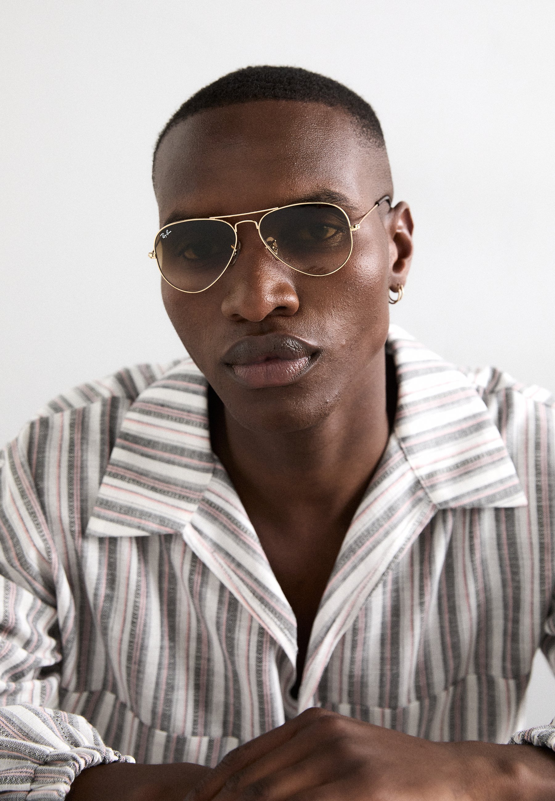 Ray-Ban Aviator Large Unisex Sonnenbrille - braun/goldfarben