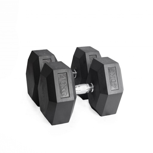 40 kg sexkantiga hantlar (par)