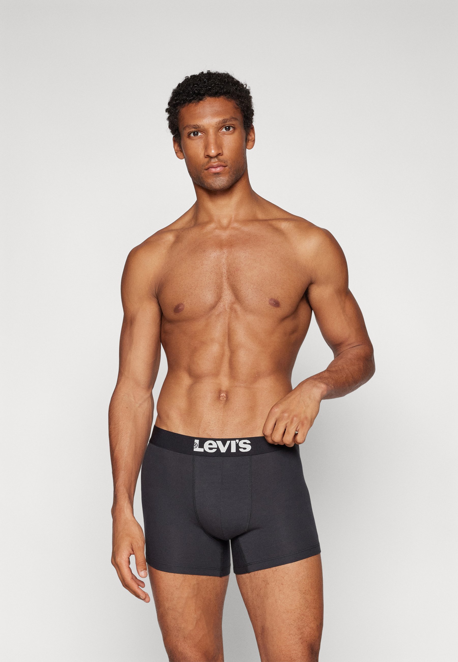 Levi's® MEN SOLID BASIC VINTAGE PACK 4 - Boxer - nero/bianco