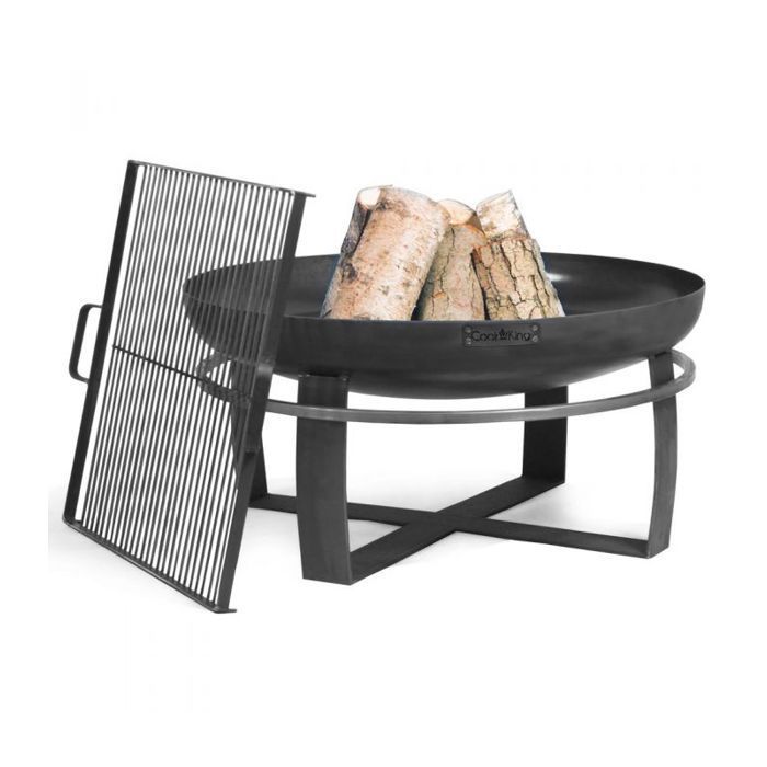 Braciere da giardino VIKING in acciaio nero, 60, 70 e 80 cm - Solo braciere Ø 60 cm Solo braciere