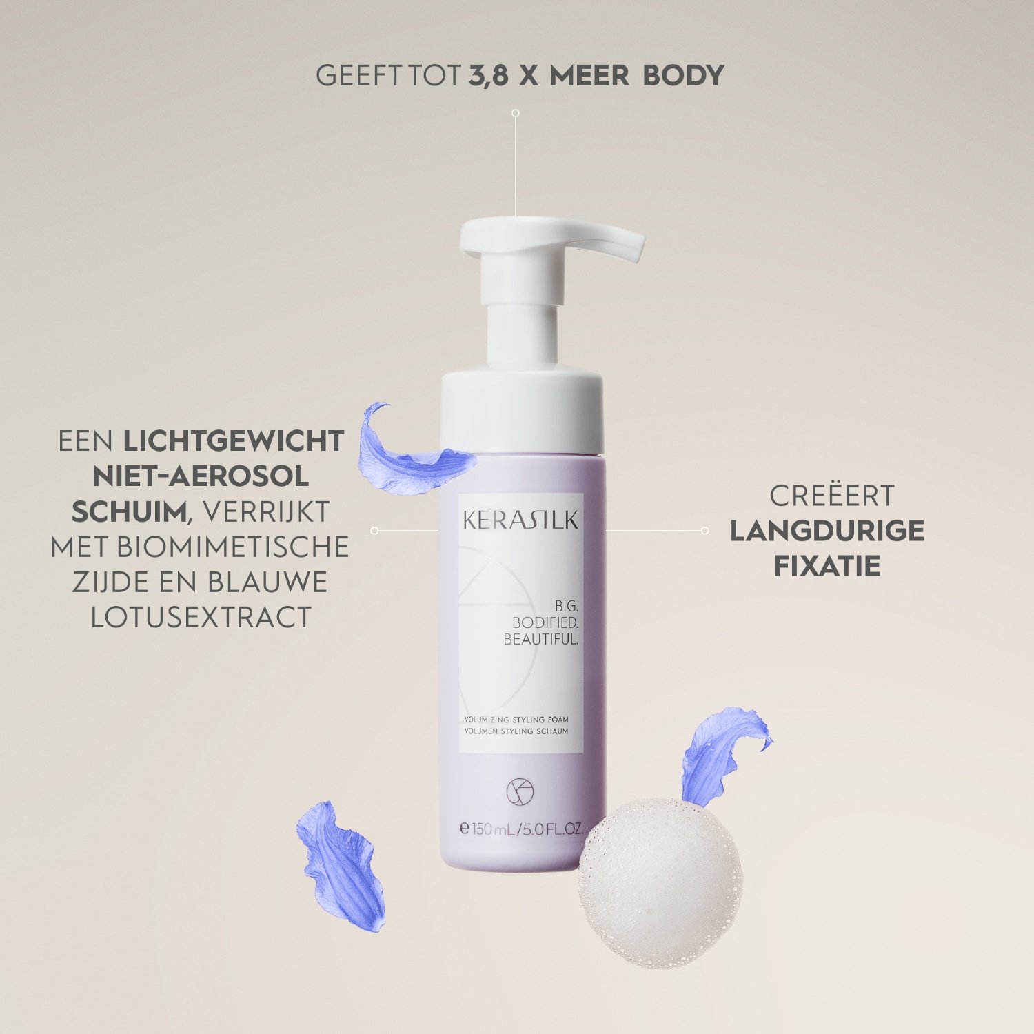 KERASILK Volume Hair Mousse - 150 ml