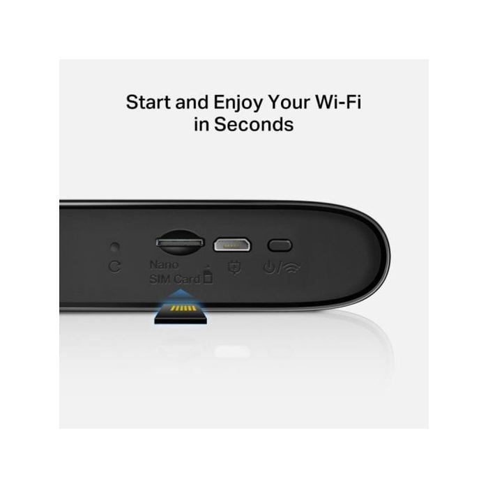 Router mobile 4G LTE - MERCUSYS - MT110 - 150 Mbps - 10 connessioni - Nero