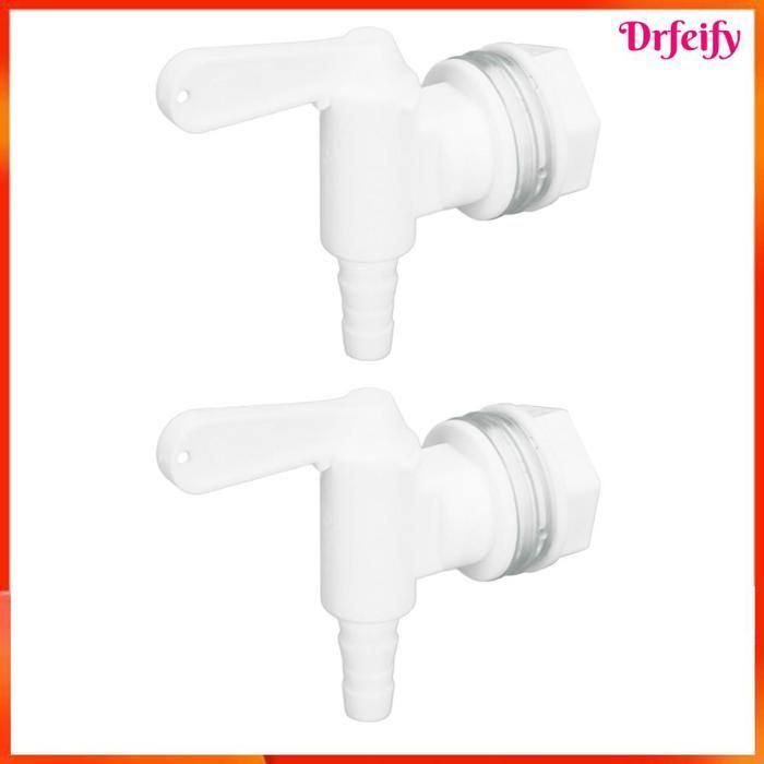 Set di 2 rubinetti per imbottigliamento Akozon con rubinetto staccabile per birra e birrificazione, con uscita a innesto rapido, per uso domestico e culinario.