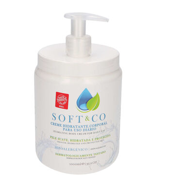 Crema hidratante corporal Soft & Co 1000 ml 1000 ml