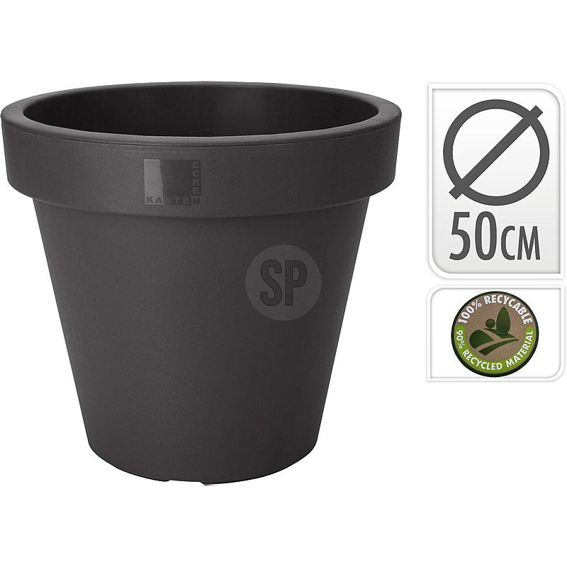 Kotiruukku ø 50 cm, antrasiitti, Ariel