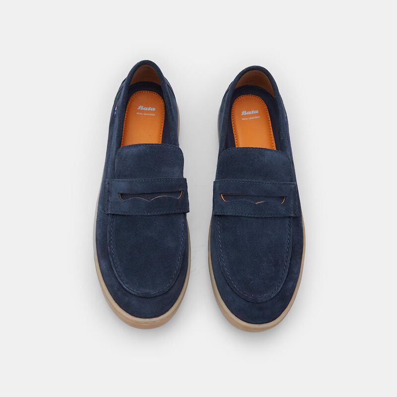BATA Herrloafers i mocka