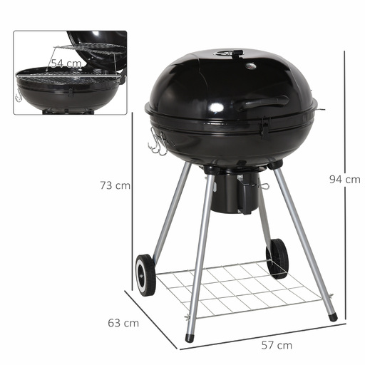 Barbacoa De Carbón Outsunny 846-021