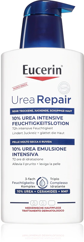 Eucerin UreaRepair PLUS bodylotion voor een droge en geïrriteerde huid.
