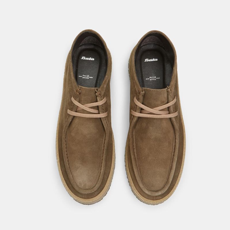 BATA Męskie zamszowe buty sznurowane
