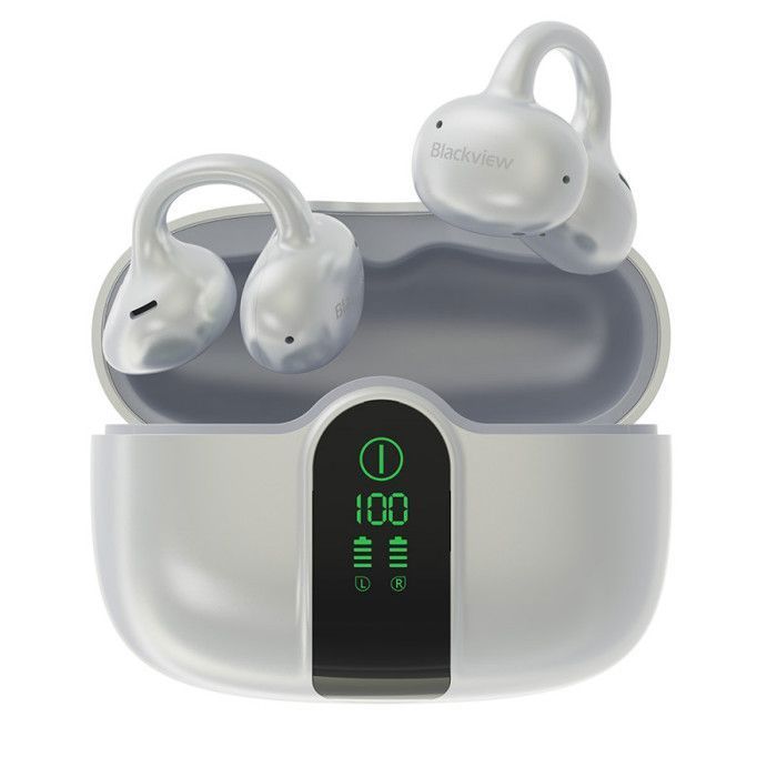 BLACKVIEW AirBuds 15 - Fones de ouvido totalmente sem fio, Bluetooth 6.0, cancelamento de ruído, IPX5, branco