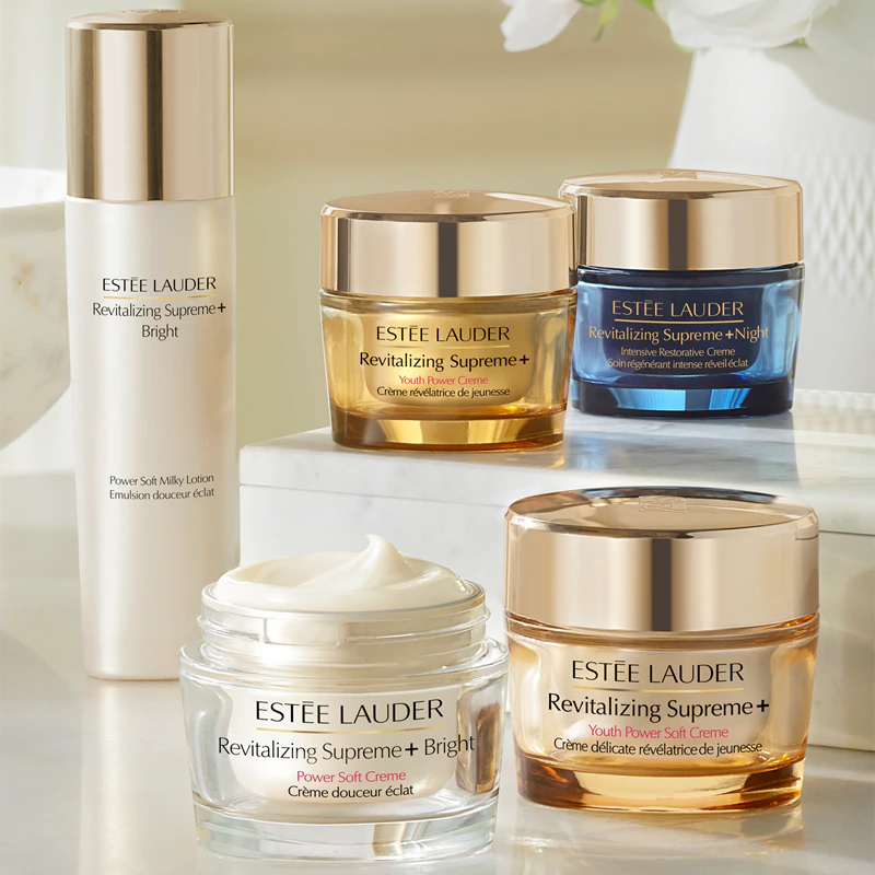 Estée Lauder Revitalizing Supreme+ Youth Power Soft Creme, um creme de dia leve, nutritivo e hidratante.