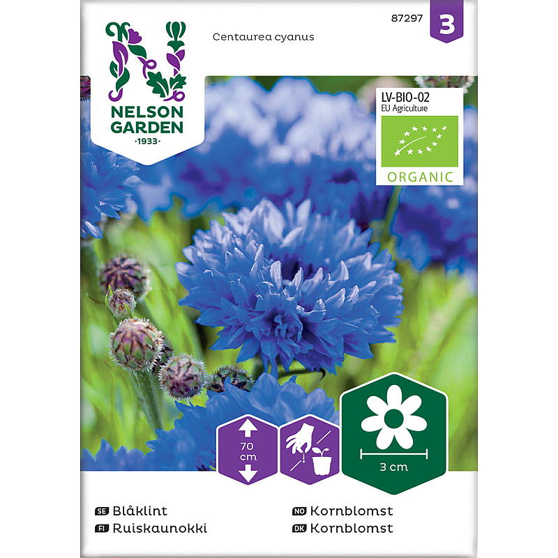 Semi di fiordaliso Nelson Garden Seeds, ad alta resa, biologici